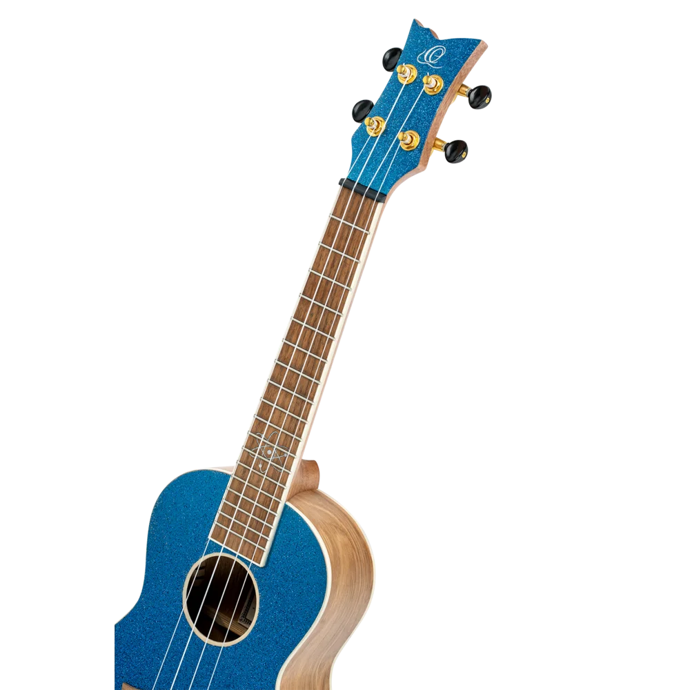 Ortega Element Series Concert Size Ukulele Spruce/ Catalpa Metallic Blue