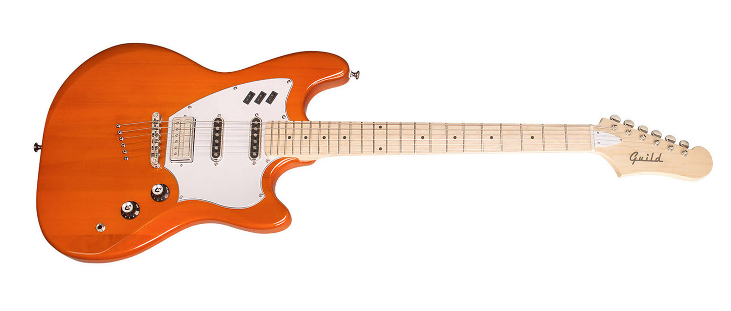 Guild Surfliner Solidbody Electric Guitar - Sunset Orange