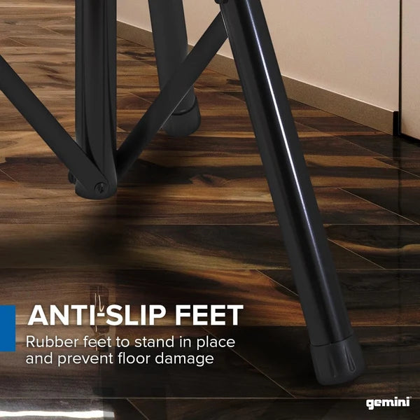 Gemini ST-04 professional tripod speaker stand , 60 lb capacity, 43" to 80" adjustable height, 38mm steel tubing