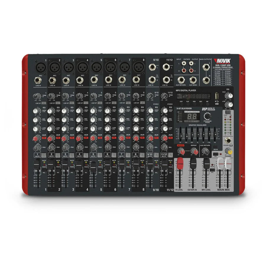 Novik NEO NVK 1200P USB Mixing Console 12 CH
