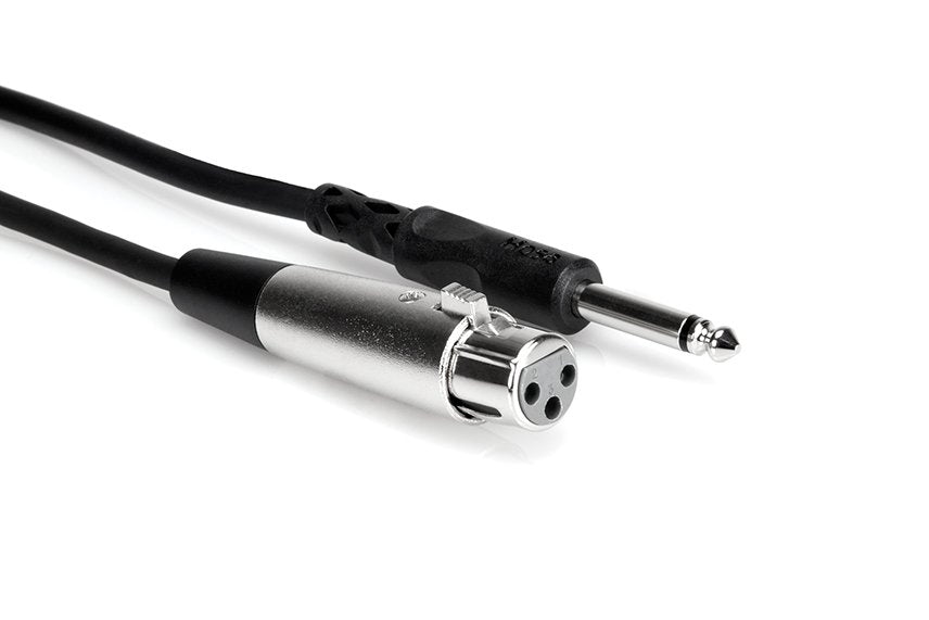 Hosa Unbalanced Interconnect XLR3F to 1/4 in TS