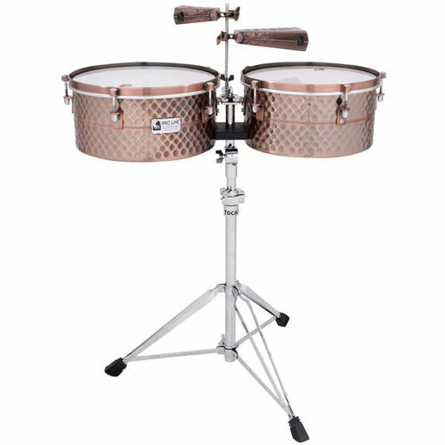 Toca TPT1415-BC Proline Timbales with Stand Black Copper