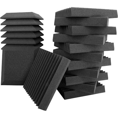 Ultimate Support Studio Bundle II Pack of Acoustic Foam Wedges (24 Pieces)