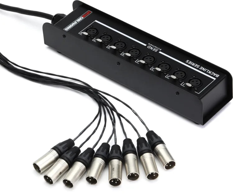 Gator Cableworks Backline Series 8-channel Drop Snake 50 foot