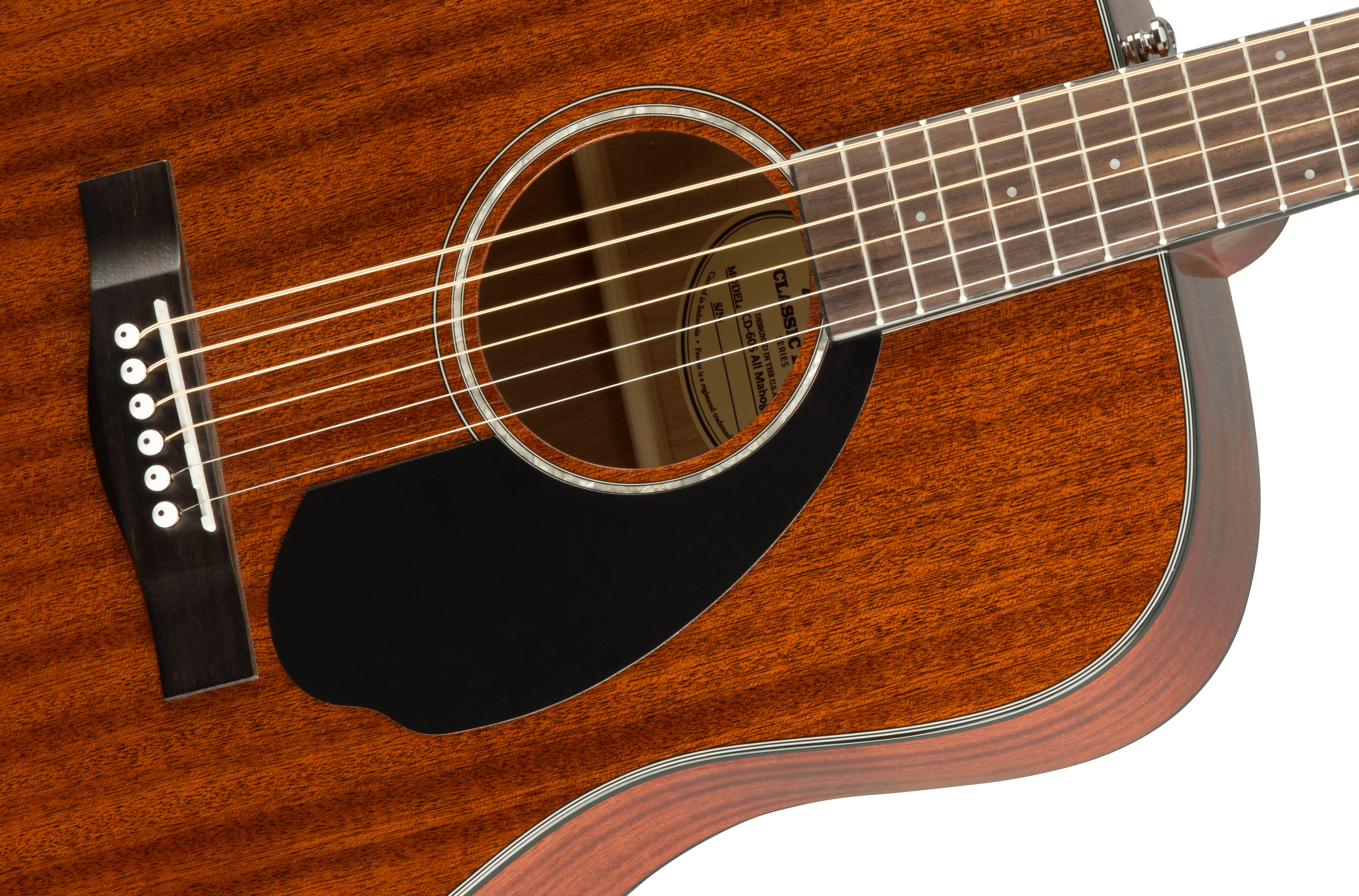 Fender® CD-60S Dreadnought, All-Mahogany