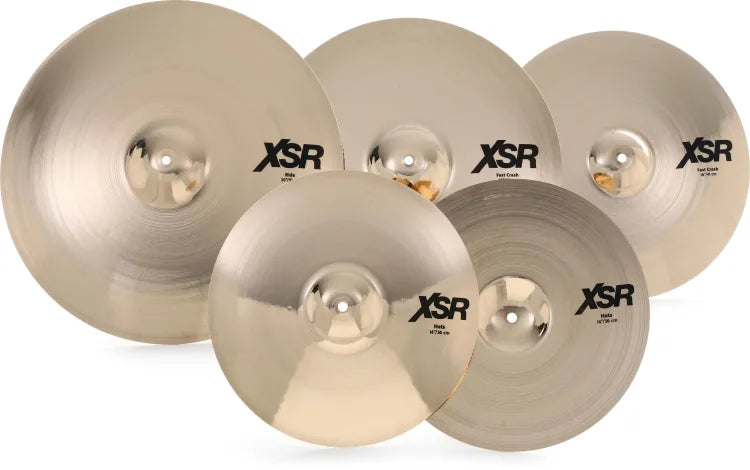 Sabian XSR5005GB XSR Performance Cymbal Set  14/16/20 inch with Free 18 inch Crash