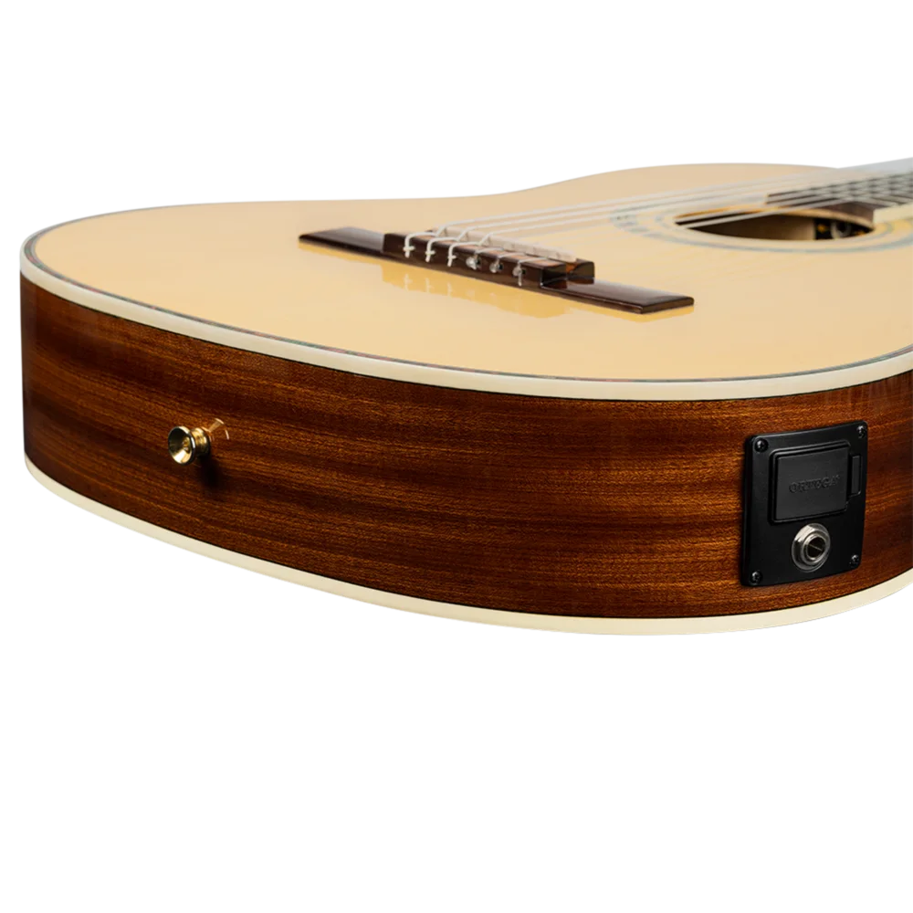 Ortega Family Series Pro Full Size Guitar Solid Spruce/ Mahogany Natural - RCE145NT