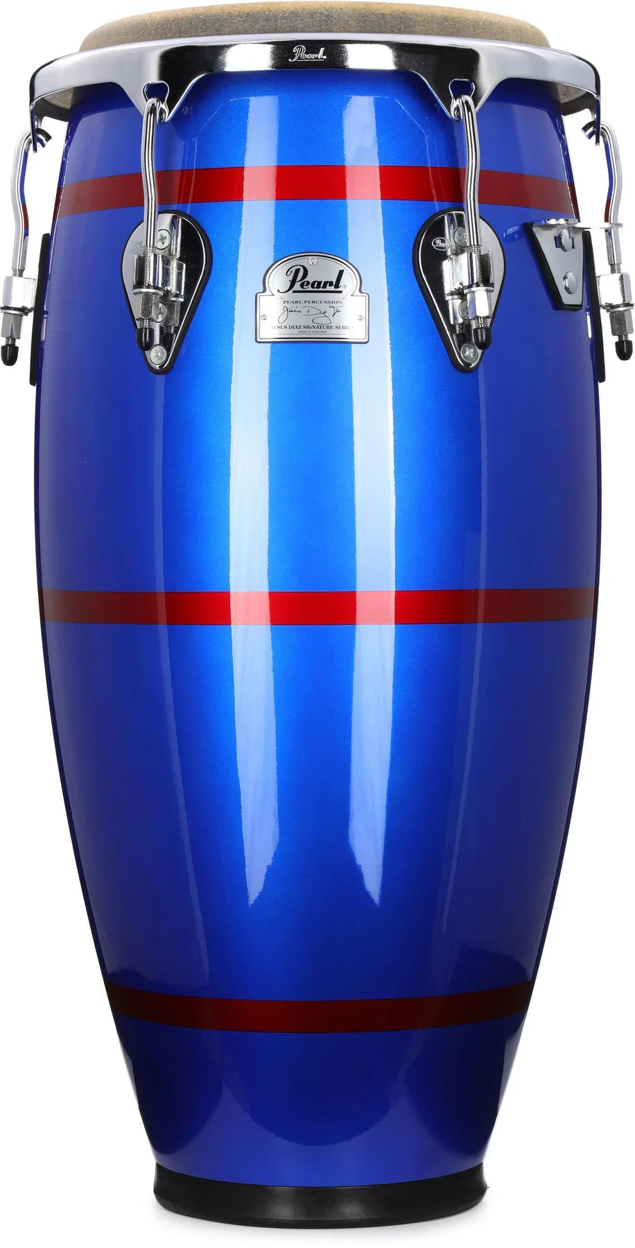 Pearl PCW125DXPJD581  Jesus Diaz 12.5" Signature Tumba Deep Blue with Coral Red Stripes