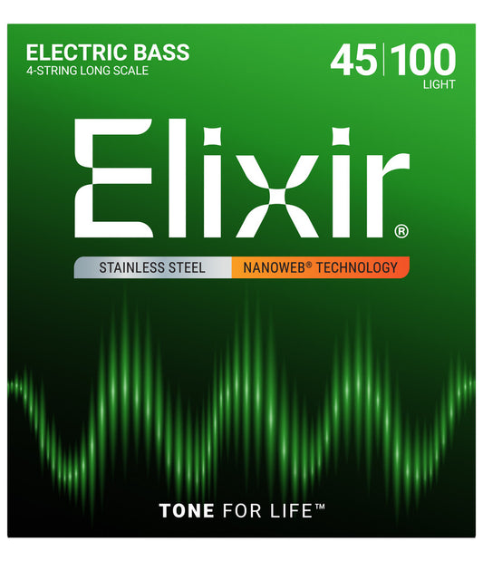 Elixir Strings Nanoweb Long-scale Electric Bass Strings