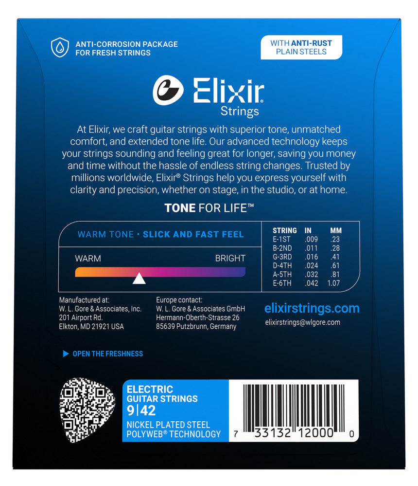 Elixir Strings Polyweb Electric Guitar Strings
