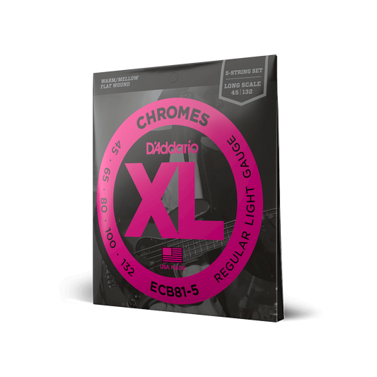 D'Addario XL Chromes Flatwound Bass Guitar Strings