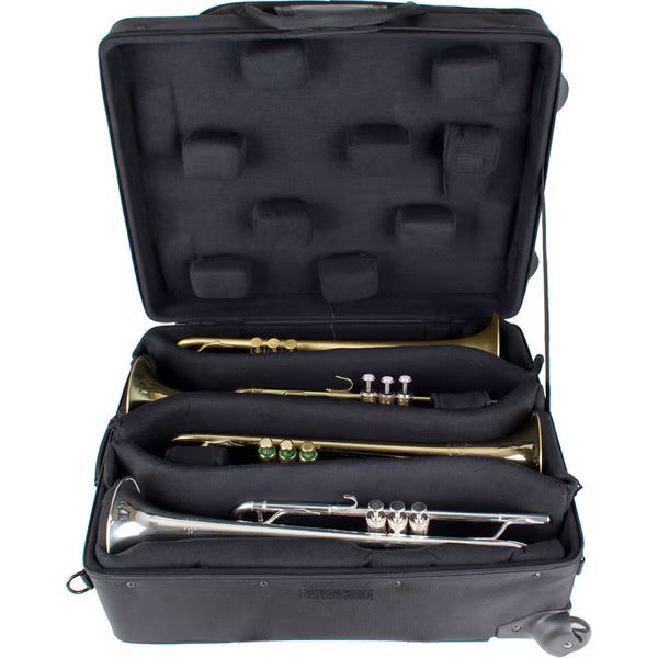 Protec Quad Horn Case With Wheels - IPAC