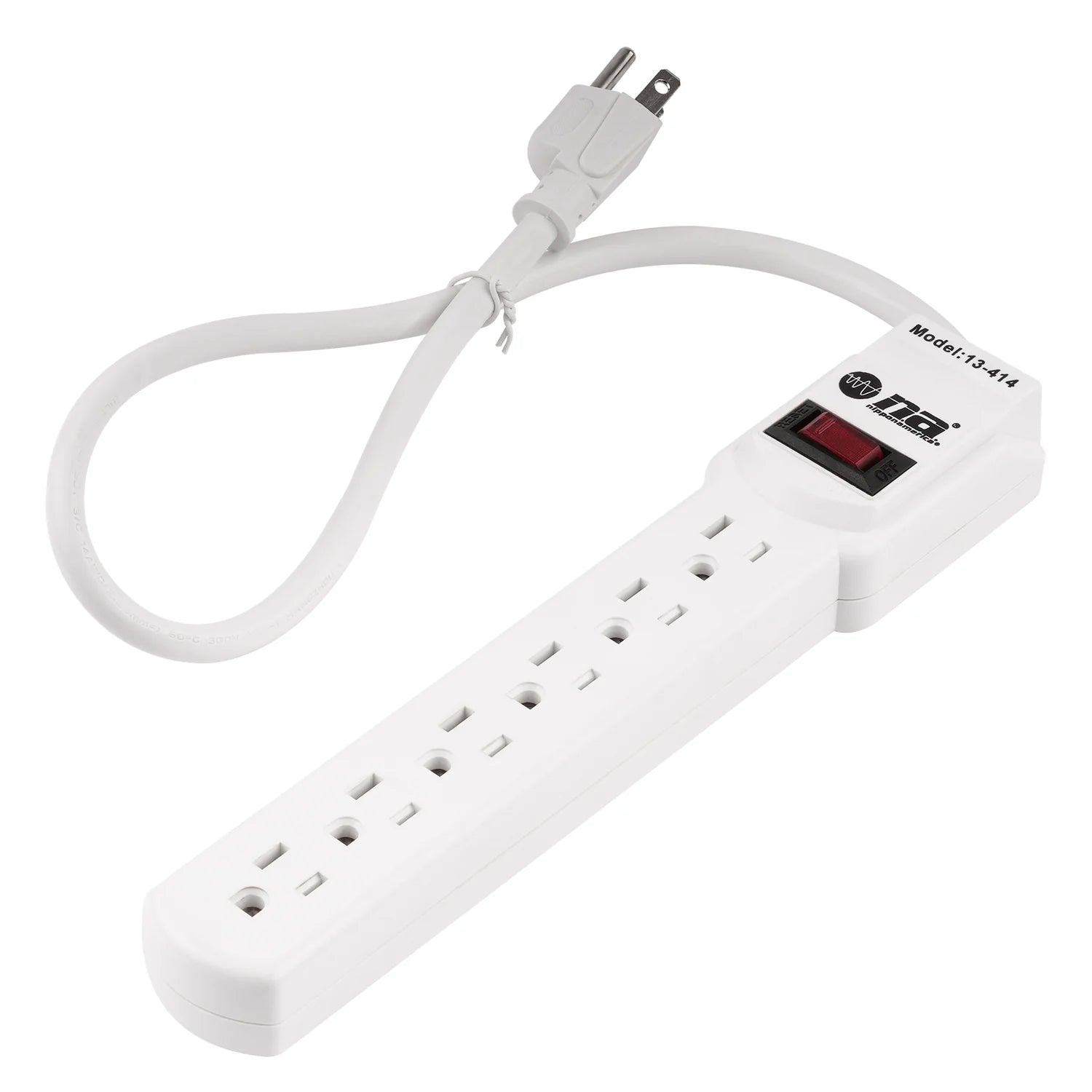 Nippon America 6 Outlet AC Power Strip (13-414)
