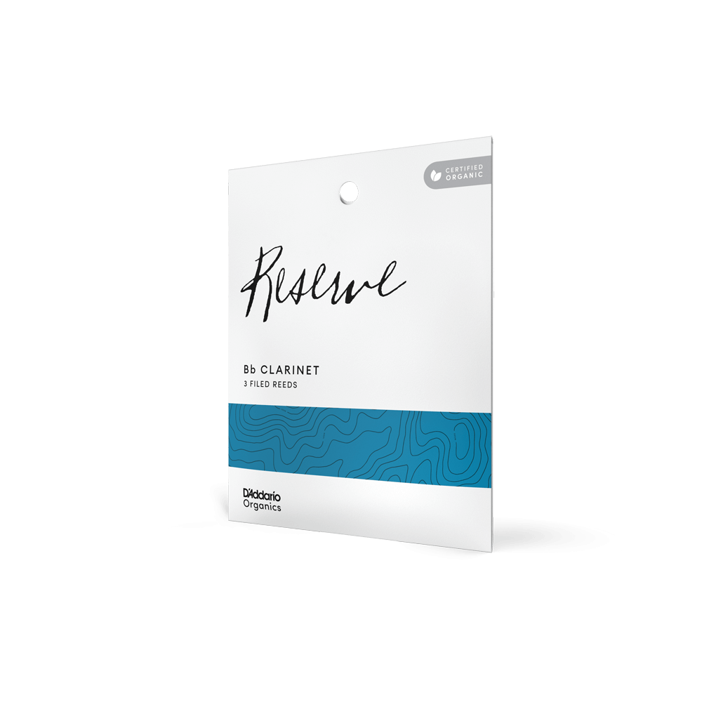 Organic Reserve Bb Clarinet Reeds, Individually-Sealed, 3-Pack