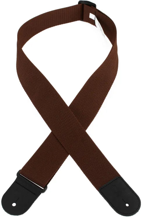 Levy's M8POLY 2-inch Woven Polypropylene Guitar Strap Brown
