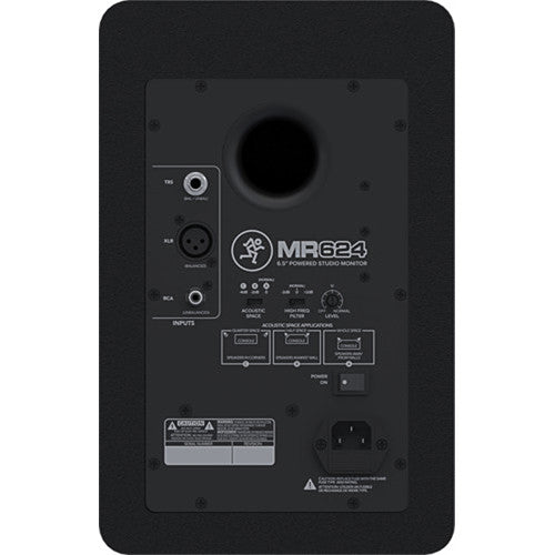 Mackie MR624 6.5" 2-Way Powered Studio Monitor (Single)