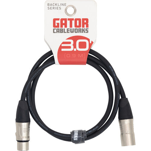 Gator Cableworks Backline Series Microphone Cable 3 foot