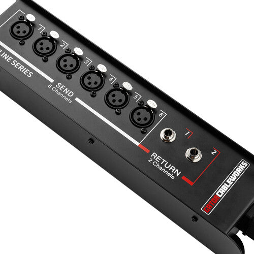 Gator Cableworks Backline Series 6-Channel Drop Snake with 2 Returns (50')