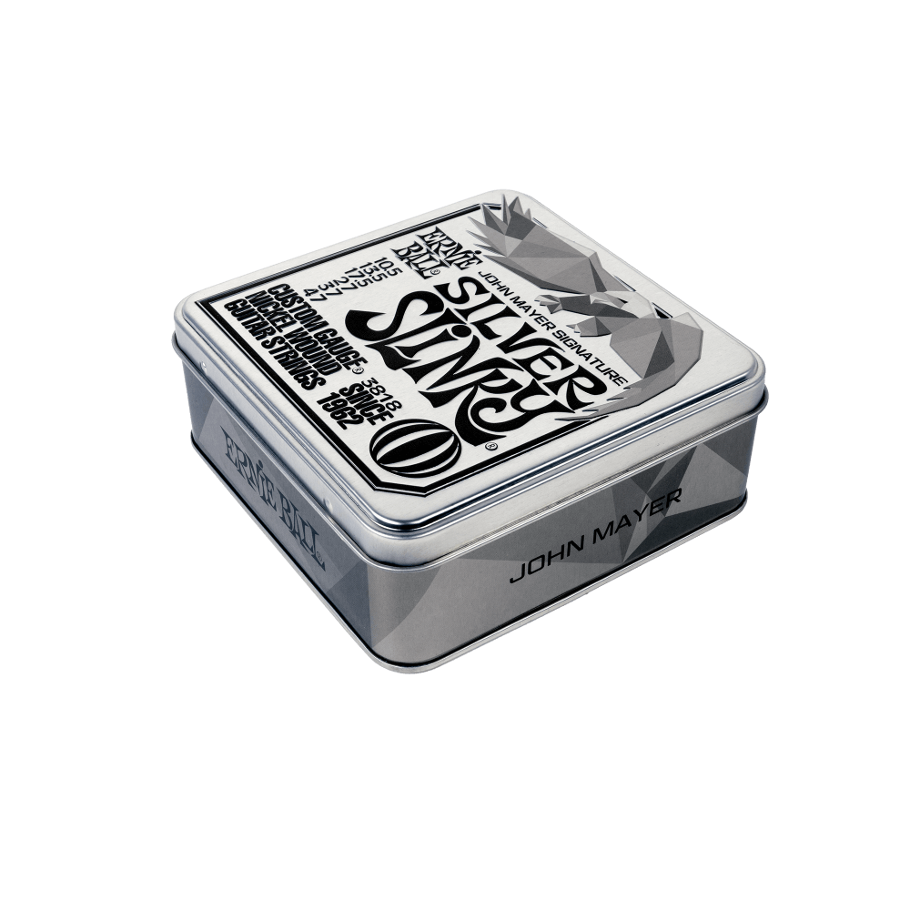 Ernie Ball John Mayer Signature Silver Slinky Electric Guitar Strings - .0105-.047, 3-pack