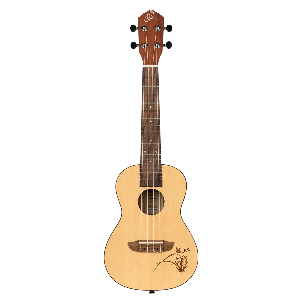 Ortega Bonfire Series Concert Ukulele Spruce/ Sapele Natural