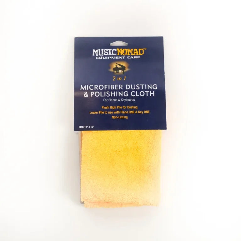 MusicNomad Microfiber Dusting & Polishing Cloth for Pianos & Keyboards