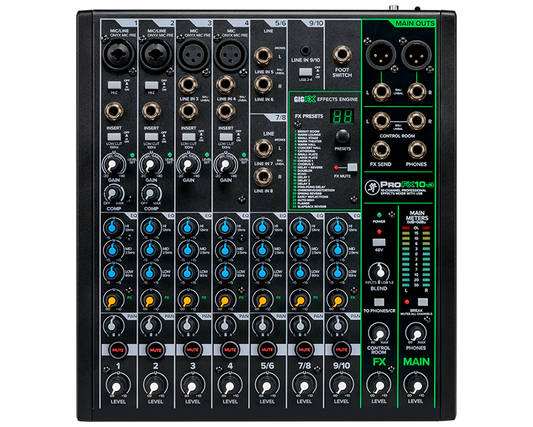 Mackie ProFX10v3 10-channel Mixer with USB and Effects
