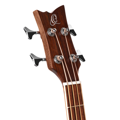 Ortega Acoustic Bass Deep Series 7 4-String Medium Scale Bass Spruce/ Mahogany Natural - D7CE-4