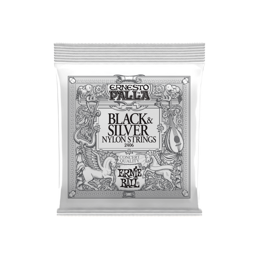 Ernesto Palla Nylon Classical Guitar Strings - Black & Silver (2406)