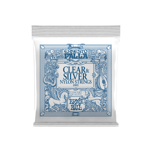Ernie Ball Ernesto Palla Clear & Silver Nylon Strings – Concert Quality (2403)