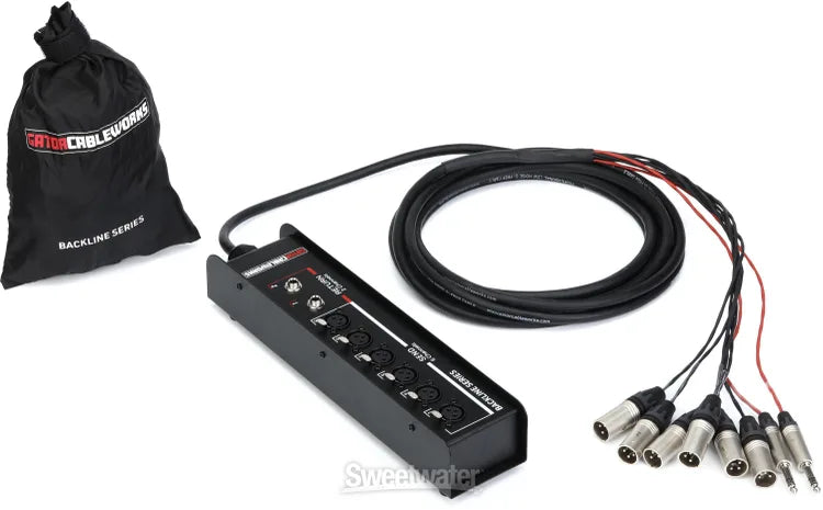 Gator Cableworks Backline Series 6 x 2 Drop Snake 20 foot