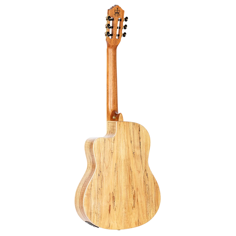 Ortega Full Size Guitar Solid Spruce/ Spalted Maple Natural - Thomas Zwijsen Signature
