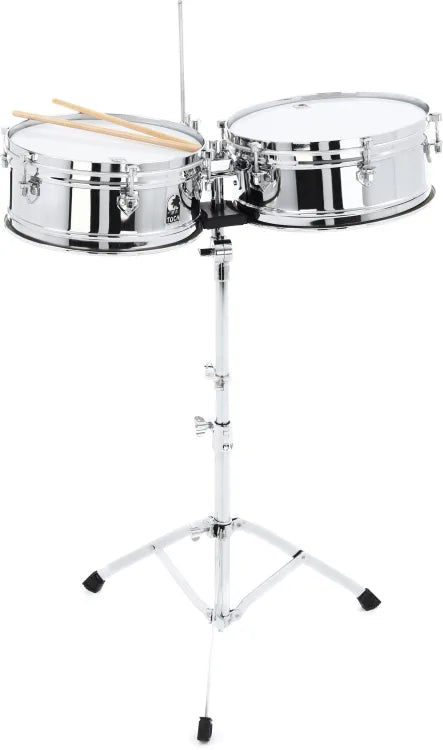 Toca T-315 Percussion Elite Timbales Chrome