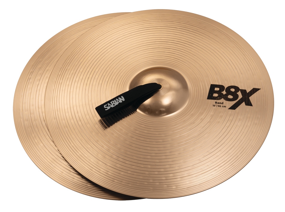 Sabian B8X Marching Band Hand Cymbals (Pair)