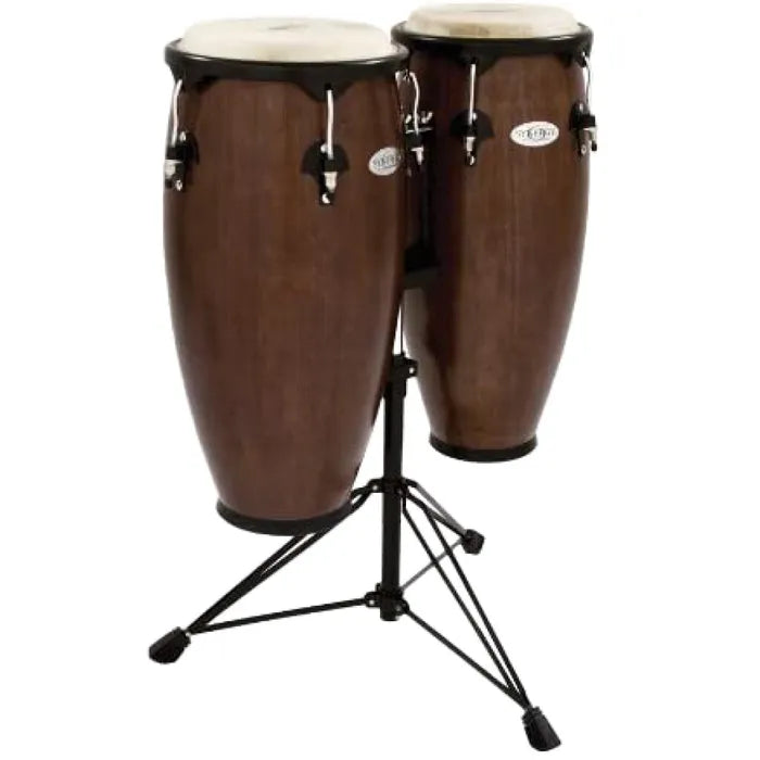 Toca Synergy Series 2300TOB 10" & 11" Conga Set, Tobacco w/ Stand