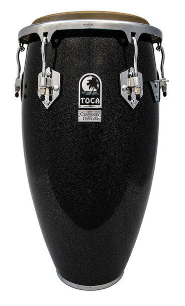 Toca 4612-1/2BKS Custom Deluxe Wood 12-1/2" Tumba Black Sparkle