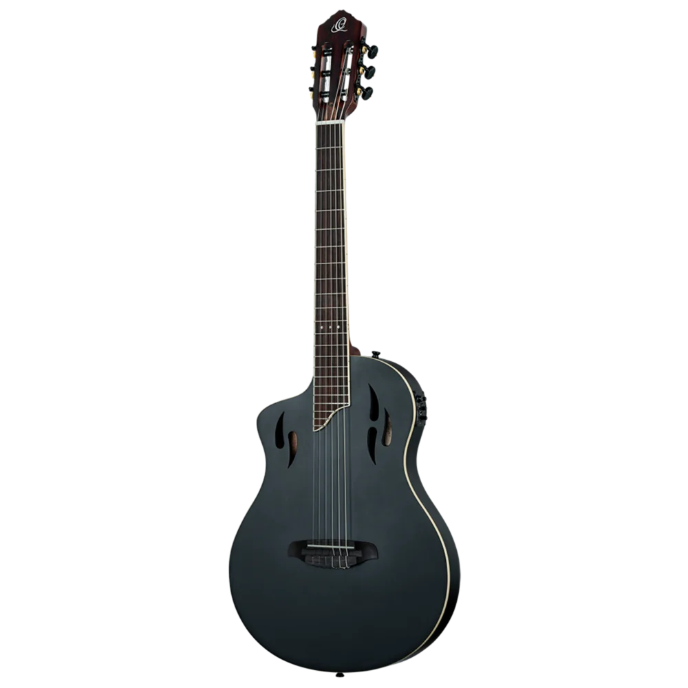 Ortega  TourPlayer Series Full Size Guitar Solid Okoume Black - RTPSTD-SBK-L (Lefty)