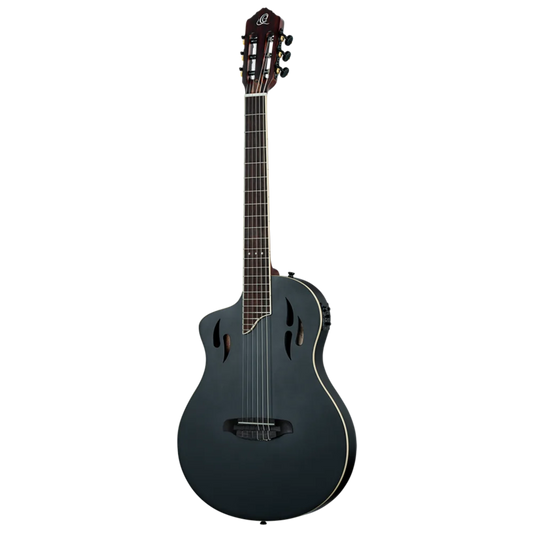 Ortega  TourPlayer Series Full Size Guitar Solid Okoume Black - RTPSTD-SBK-L (Lefty)