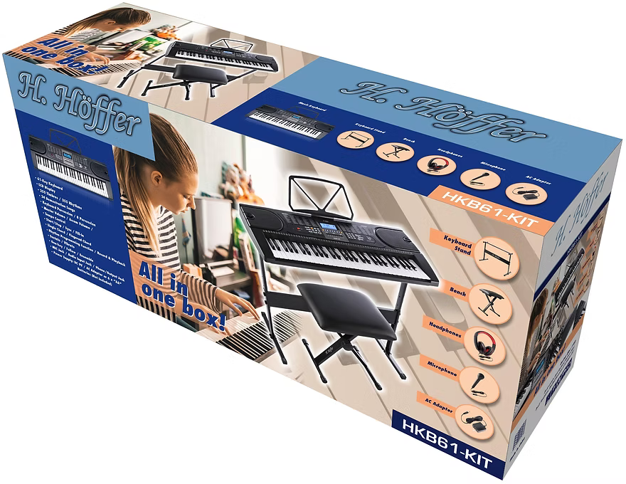H. Hoffer 61 Key Keyboard - Complete Pack - HKB61-KIT