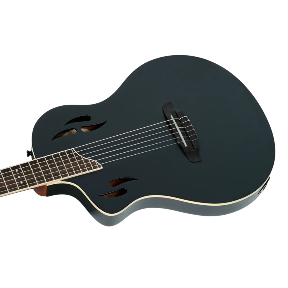 Ortega  TourPlayer Series Full Size Guitar Solid Okoume Black - RTPSTD-SBK-L (Lefty)