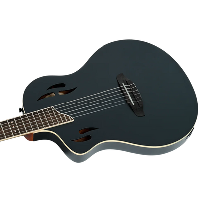 Ortega  TourPlayer Series Full Size Guitar Solid Okoume Black - RTPSTD-SBK-L (Lefty)