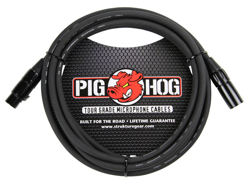 PHM10 PIG HOG 8MM MIC CABLE, 10FT XLR
