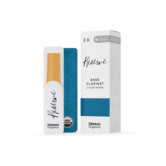 Organic Reserve Bass Clarinet Reeds, Individually-Sealed, 5-Pack