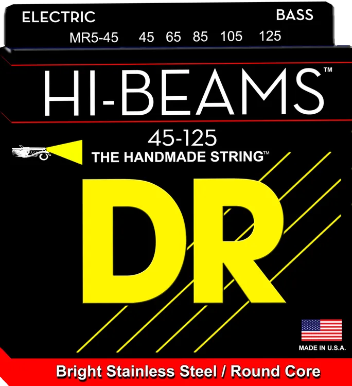 DR Strings Hi-Beam Stainless Steel Bass Guitar Strings