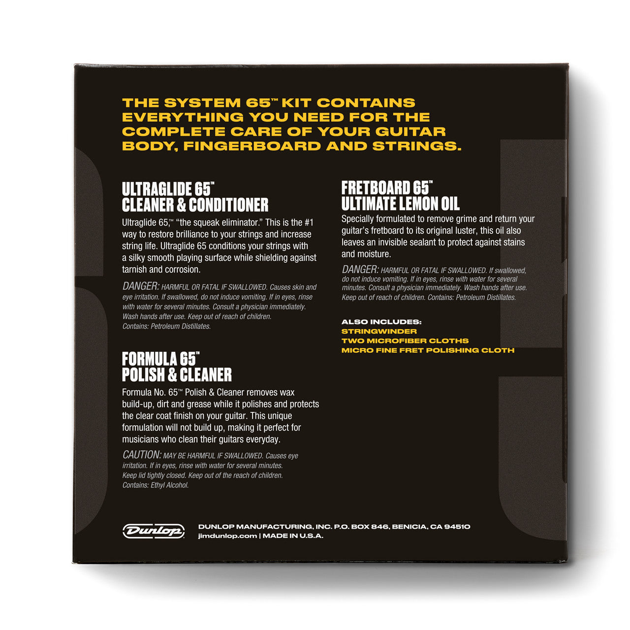 Dunlop System 65 Guitar Tech Care Kit