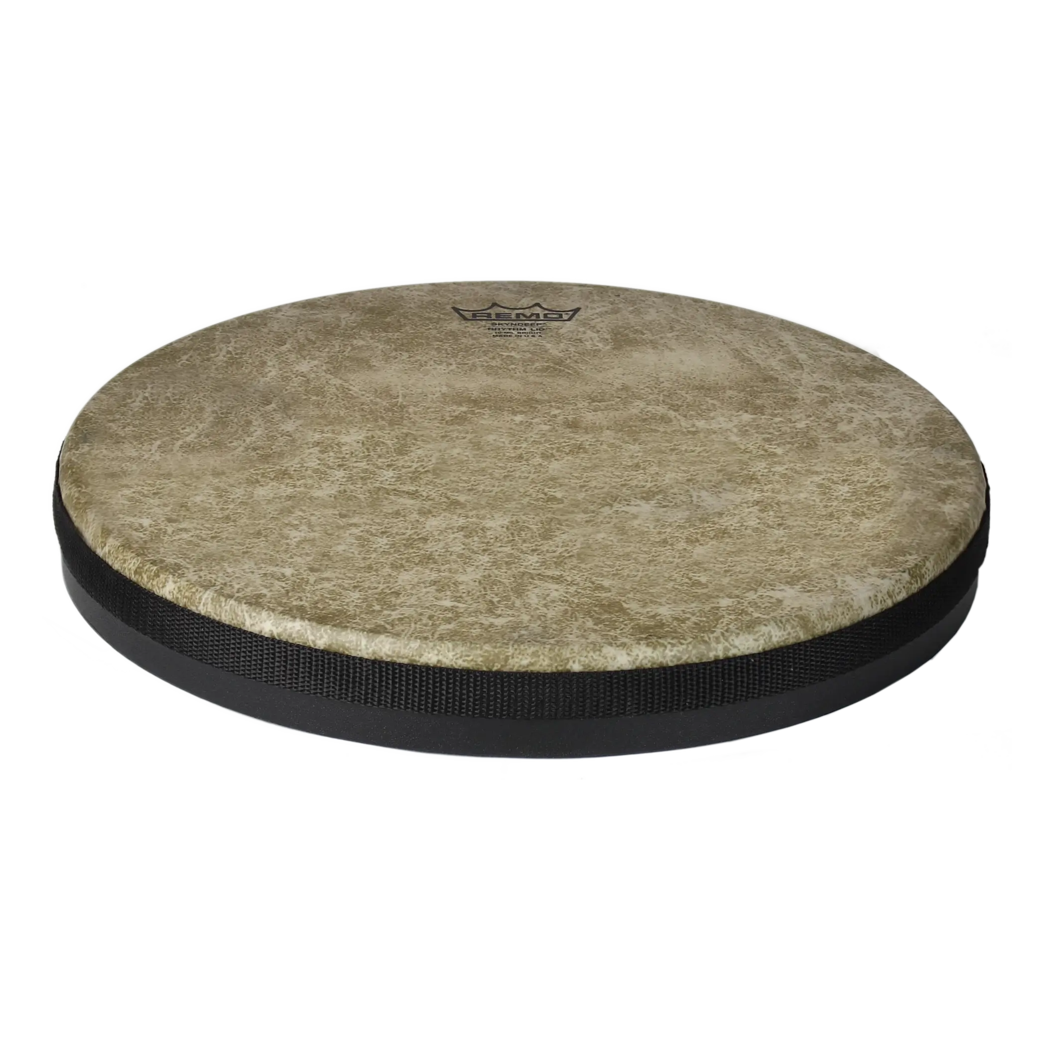 REMO Rhythm Lid Skyndeep Drumhead - Beige Fiberskyn Graphic, 13", Medium