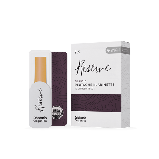 Organic Reserve Classic Deutsche Klarinette Reeds, Individually-Sealed, 10-Pack