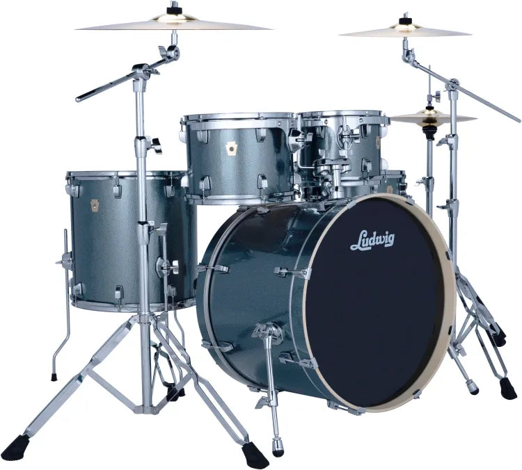 Ludwig Evolution 5-piece Complete Drum Set Atlantic Sparkle