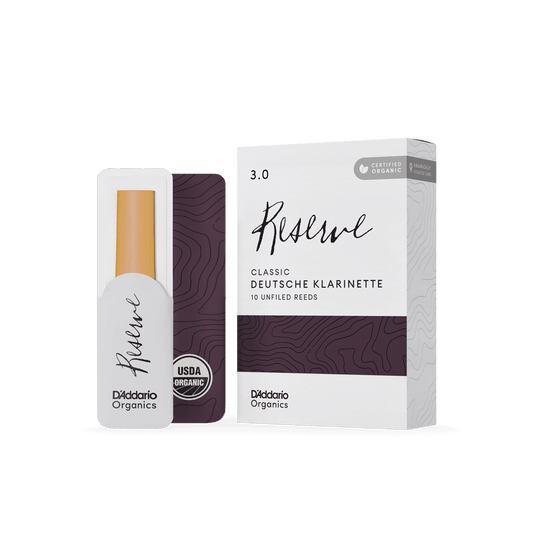 Organic Reserve Classic Deutsche Klarinette Reeds, Individually-Sealed, 10-Pack