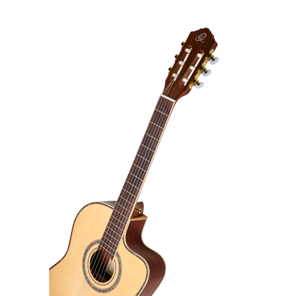 Ortega Family Series Pro Full Size Guitar Solid Spruce/ Mahogany Natural - RCE145NT