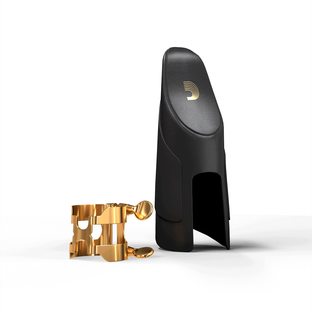 D’Addarío H-Ligature & Cap for Alto Saxophone Gold-Plated